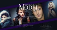 Model and Talent Agency Facebook Shared Image delt Facebook-billede template