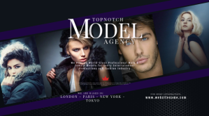 Black Model Agency Twitter-opslag Template