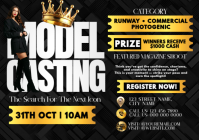 Model Casting: Next Icon 2025 A4 template