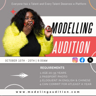 Model Needed Poster CASTING CALL POSTER Template | PosterMyWall