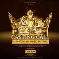 MODEL CASTING CALL Instagram Post template
