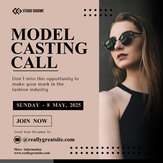 MODEL CASTING CALL Template | PosterMyWall