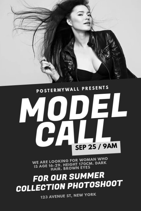 Model Casting Call Flyer Template | PosterMyWall