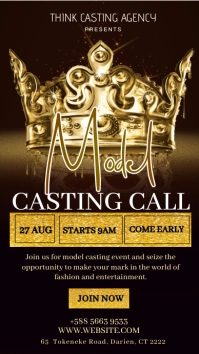 MODEL CASTING CALL INSTAGRAM STORY Instagram-verhaal template