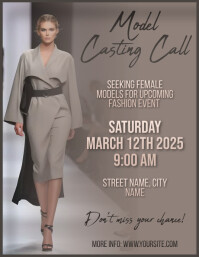 Model casting call Template | PosterMyWall