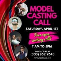 Model Casting Call Instagram Post template