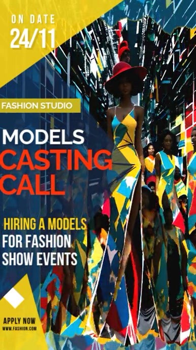 Model Needed Poster Model casting call poster Templates | PosterMyWall