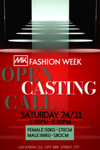 Model Needed Poster Model Casting Call Poster Templates | PosterMyWall