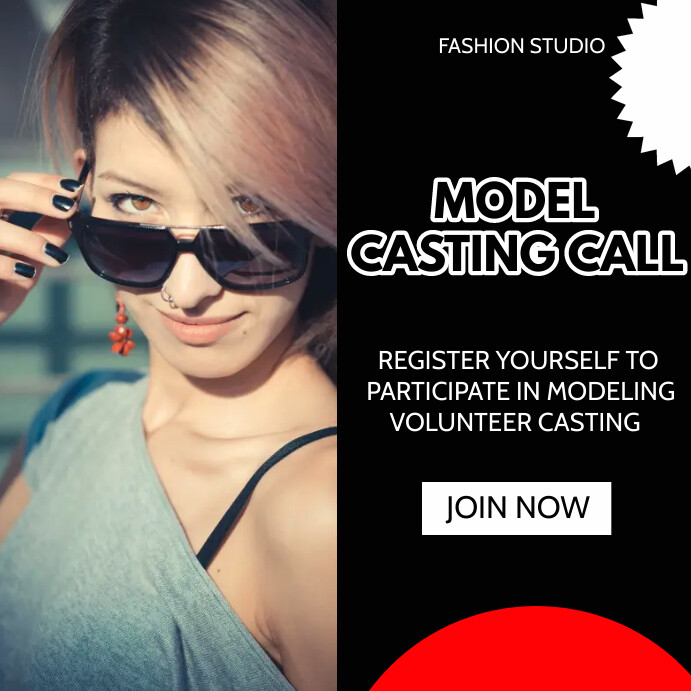 Model casting call template | PosterMyWall