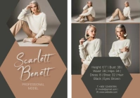 Model Comp Card A5 template