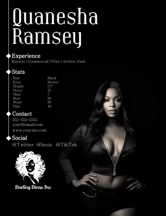 Model Comp Card Template (1) Volantino (US Letter)