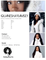 Model Comp Card Template Flyer (US Letter)