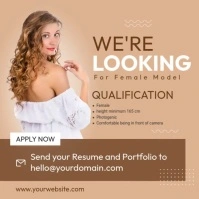 Model Hunting Ad Template Instagram Post