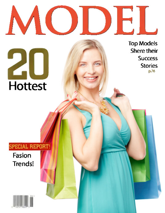 Model Search Magazine Cover Template | PosterMyWall