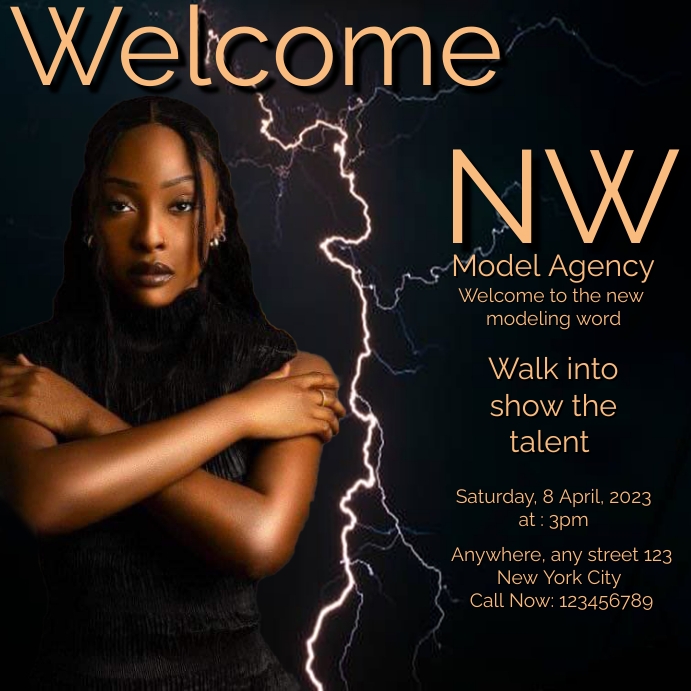 Modeling ad, modeling agency ads Template | PosterMyWall