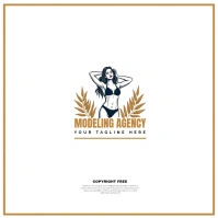 Modeling agency Logo template