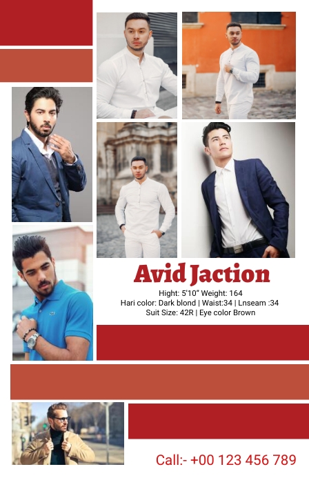 Modeling Comp Card Template PosterMyWall Modeling Comp Card Template PosterMyWall