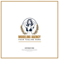 Modeling Logo Logótipo template