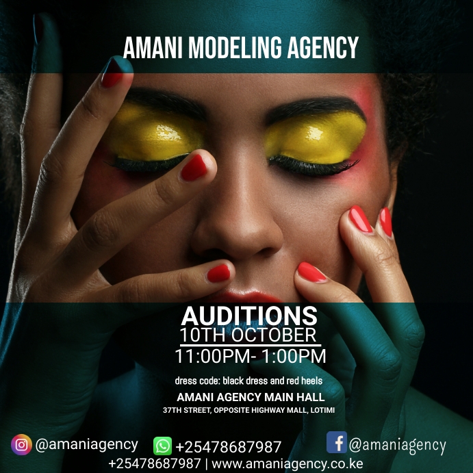 modelling agency Template | PosterMyWall