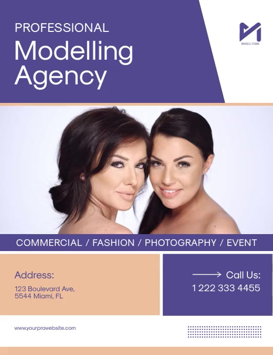 Copy of Modelling Agency Flyer Template | PosterMyWall