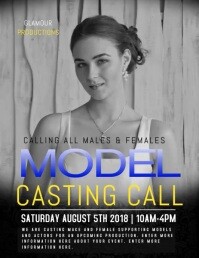 Model Needed Poster Model Casting Call Flyer Template | PosterMyWall