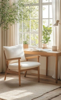 Modern & Minimal "warm Cozy Reading Corner Background For Wellness & Lifestyle Templates" Us Legal