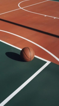 Modern & Minimal “basketball Court Background | Sports Lifestyle Design” Digital Display (9:16) template