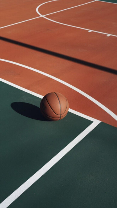 Modern & Minimal “basketball Court Background | Sports Lifestyle Design” Digital Display (9:16) template
