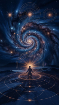 Пурпурный Spiritual Meditation Digitalt display Template
