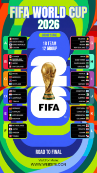 Modern & Minimal 2026 FIFA World Cup Instagram Story Indaba yaku-Instagram template