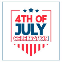 Modern & Minimal 4th Of July Celebration Instagram Post Instagram Post template