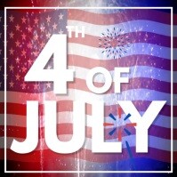 Modern & Minimal 4th Of July  Instagram Post template