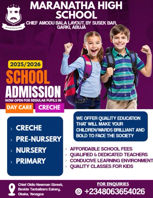 Modern & Minimal Admission Open Flyer (us Letter) Iflaya (Incwadi ye-US) template