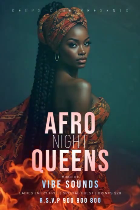 Copy of Modern & Minimal Afro Beats Night Party Poster Poster ...