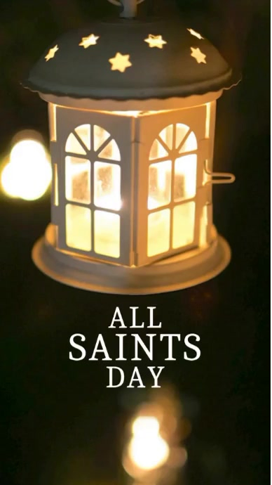 Plantilla de Modern & Minimal All Saints Day Instagram Reel | PosterMyWall