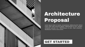 Modern & Minimal Architecture Proposal Presentation (16:9) template
