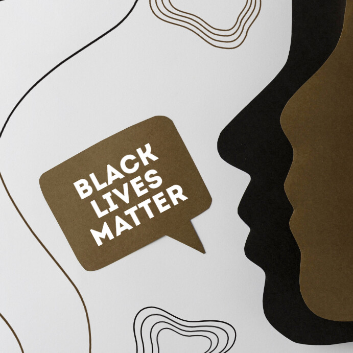 Modern & Minimal Artistic Black Lives Matter Instagram Post Template ...