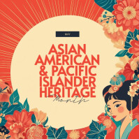 Orange Asian American & Pacific Islander Heritage Month Instagram Post Template