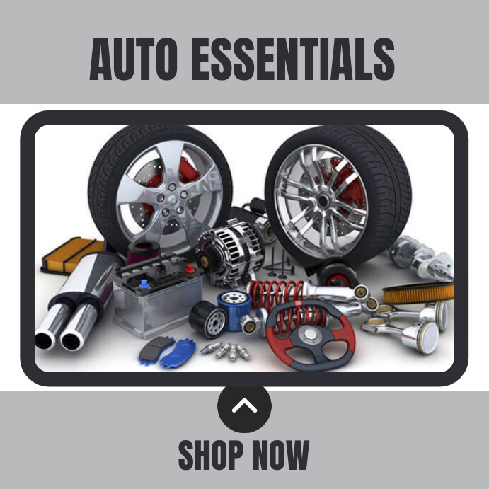 Modern & Minimal Auto Essentials Ad Instagram Post template