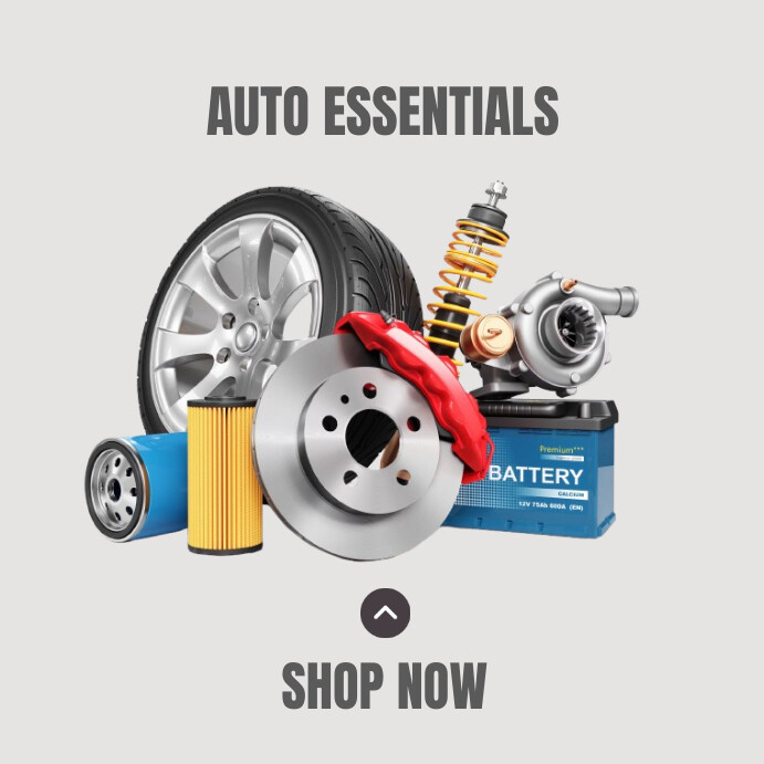 Modern & Minimal Auto Essentials Ad Instagram Post template