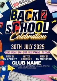 Modern & Minimal Back To School A6 template