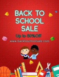 Modern & Minimal Back To School Flyer (us Letter) template