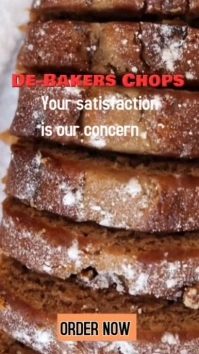 Modern & Minimal Bake Sales Template Instagram Reel