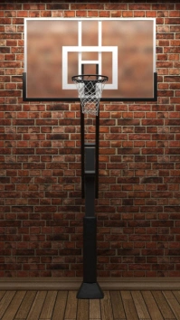 Modern & Minimal Basketball  Digital Display (9:16) template