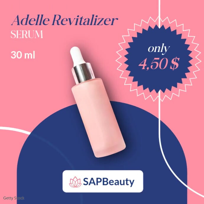 Modern & Minimal Beauty Product Retail Branding Advertisement Instagram Post template
