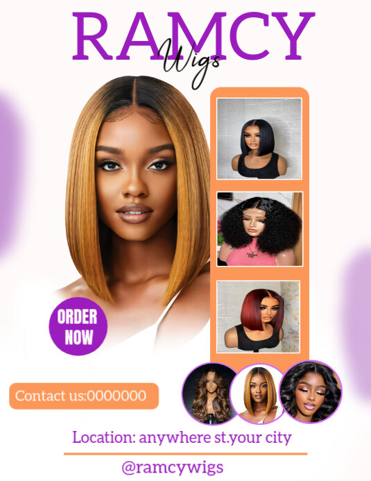 Modern & Minimal Beauty Salon  Flyer (us Letter) template