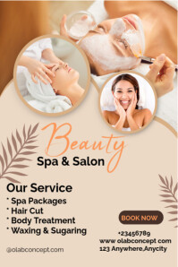 Amarillo Beauty Spa Services Poster Template