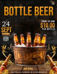 Modern & Minimal Beer Fest Design Template Flyer (us Letter)