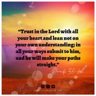 Modern & Minimal Bible Verse Proverbs 3 5-6 Instagram Post template