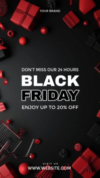 Modern & Minimal Black Friday Promotional Discount Instagram Story template